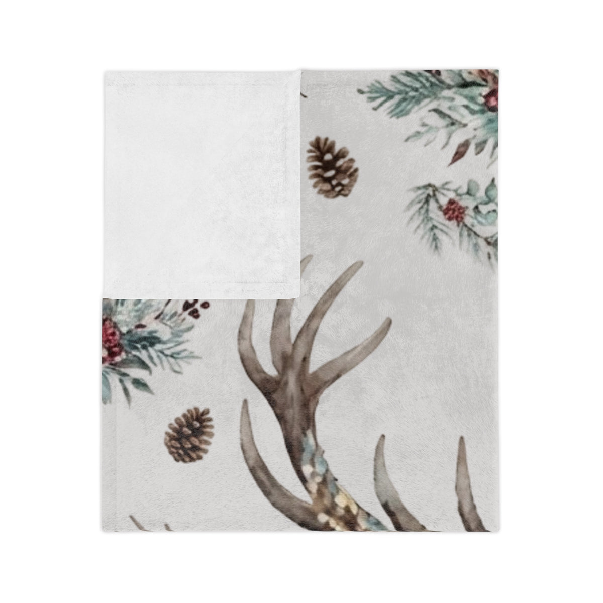 Holiday Deer Velveteen Microfiber Blanket