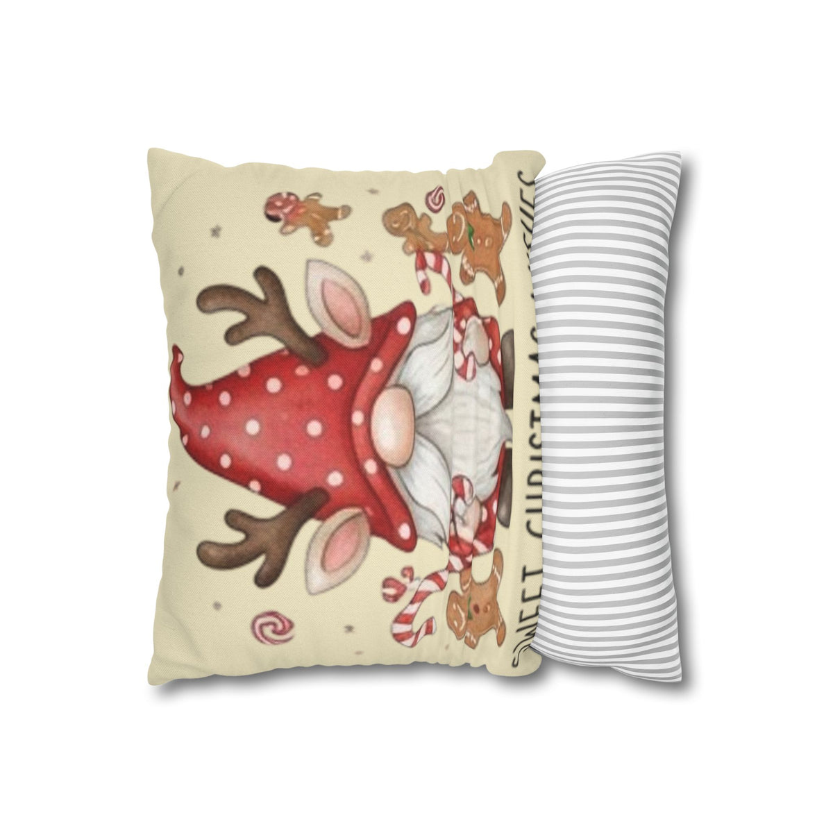 Sweet Christmas Wishes Gnome Pillow Cover