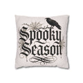 Spooky Season Black and White Square Pillowcase